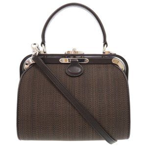 Comtesse Horsehair Leather Dark Brown 2-Way Handbag/Shoulder Bag 0832 COMTESSE